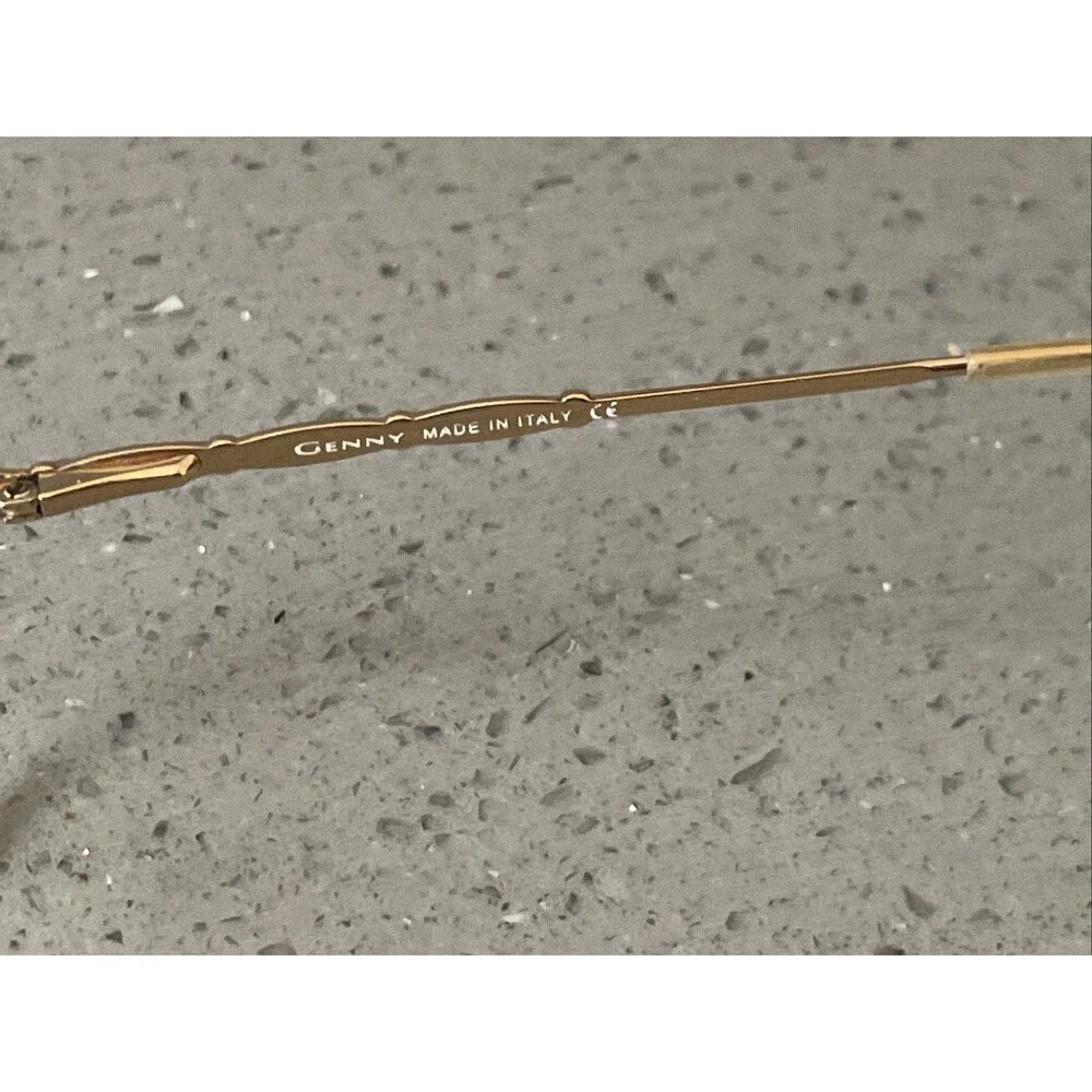 Genny 775-B Eyeglasses Frames ONLY 51-16-135 5001 Italy Full Rim rectangle